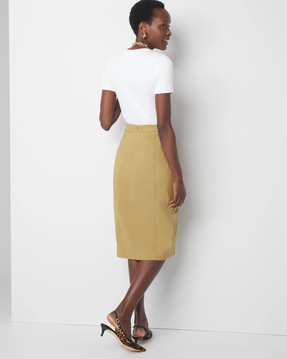 Utility Button Skirt White House Black Market